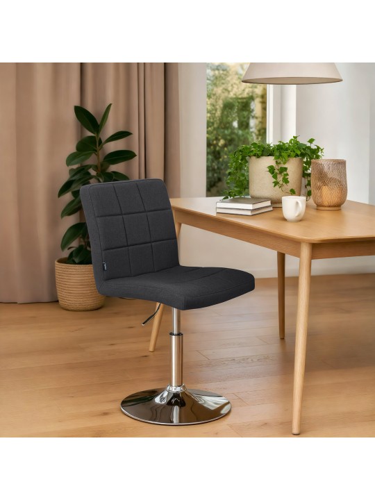 Silla Ricky tela, negro