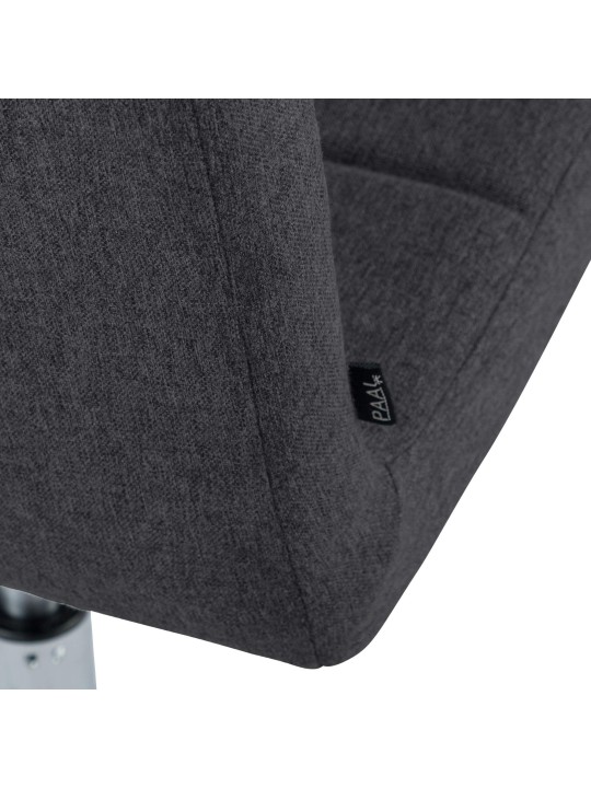 Silla Ricky tela, negro