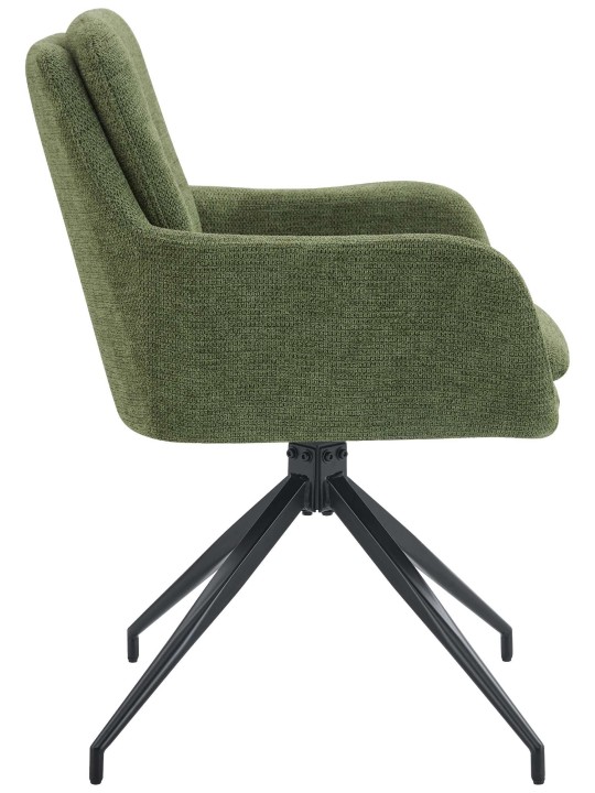 Silla de comedor tela Pickett, verde