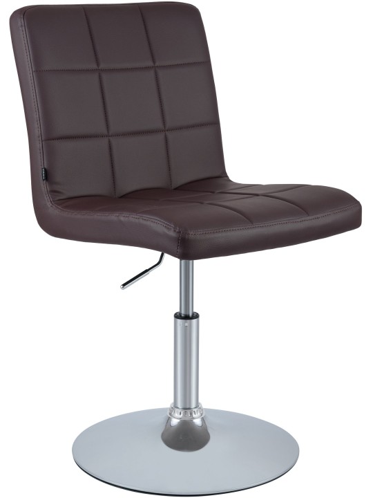 Silla Ricky símil piel, marrón