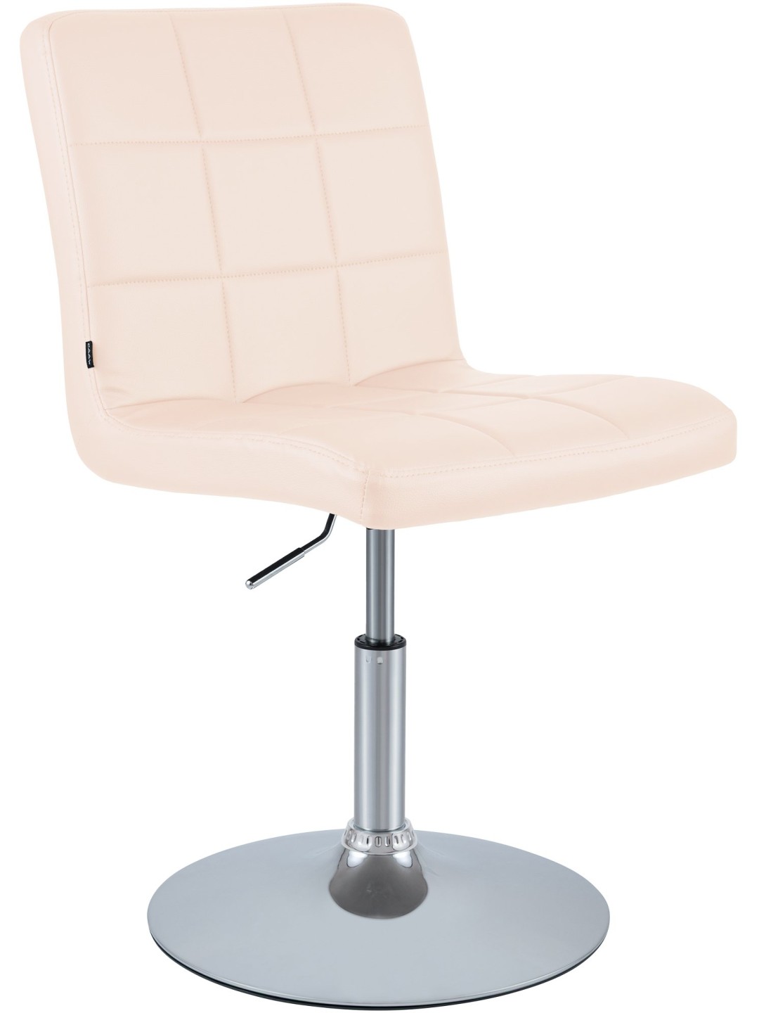 Silla Ricky símil piel, crema