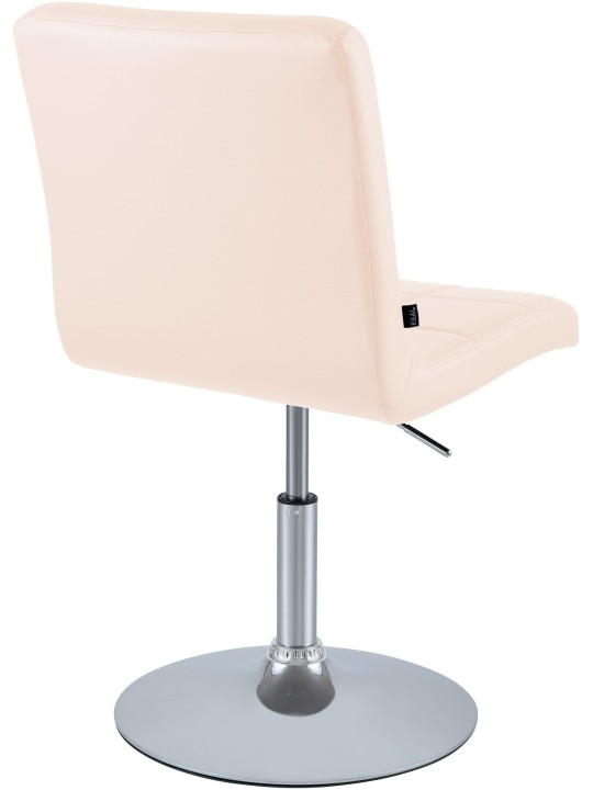 Silla Ricky símil piel, crema