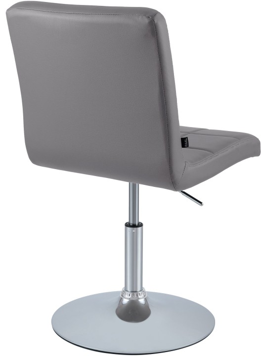 Silla Ricky símil piel, gris