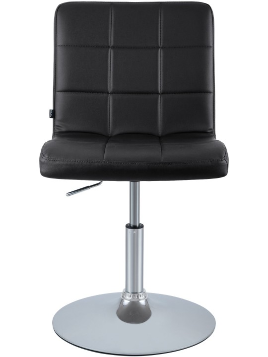 Silla Ricky símil piel, negro