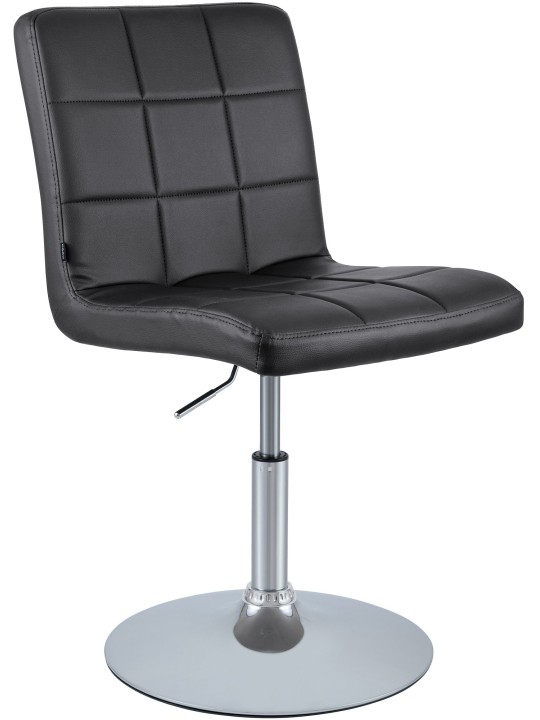 Silla Ricky símil piel, negro