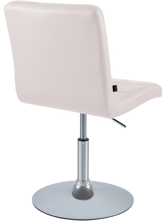 Silla Ricky símil piel, blanco