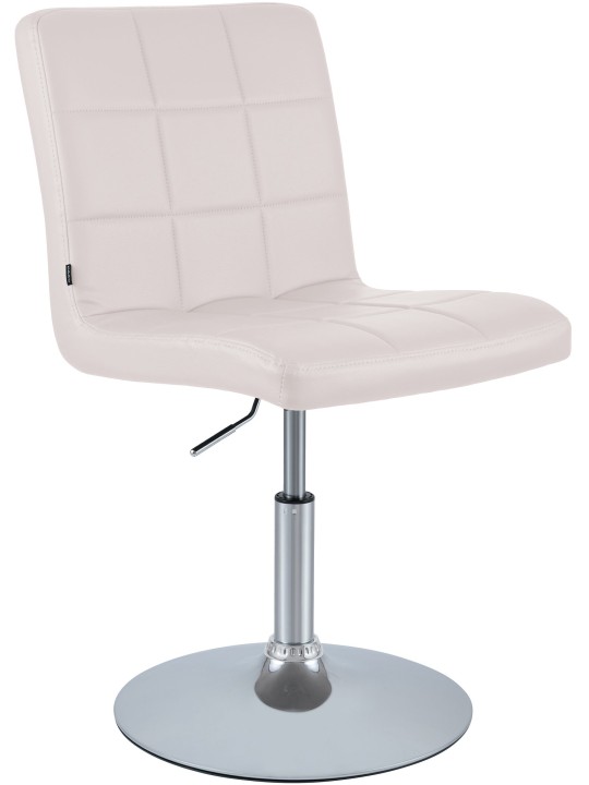 Silla Ricky símil piel, blanco