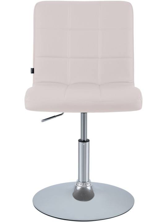 Silla Ricky símil piel, blanco