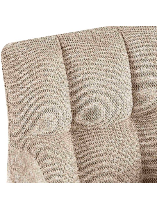 Silla de comedor Jonah tela, marrón claro