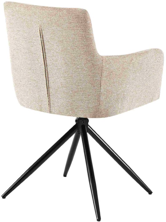 Silla de comedor Jonah tela, marrón claro