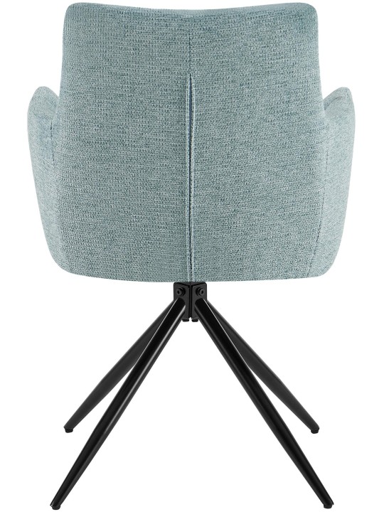Silla de comedor Jonah tela, turquesa