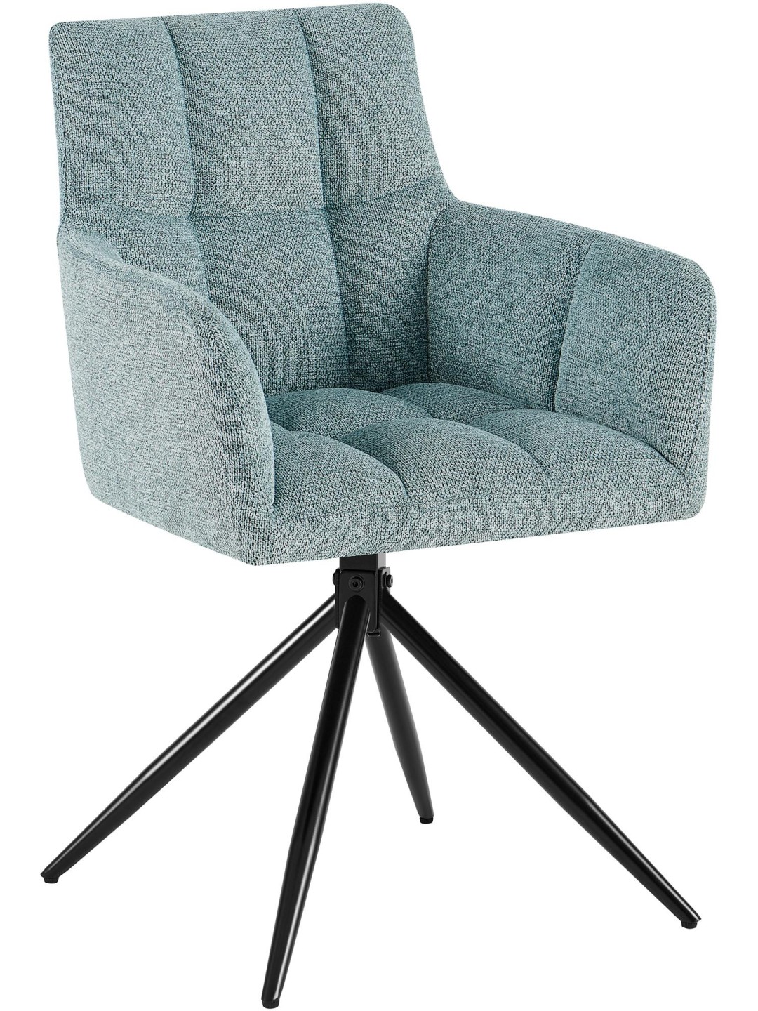 Silla de comedor Jonah tela, turquesa