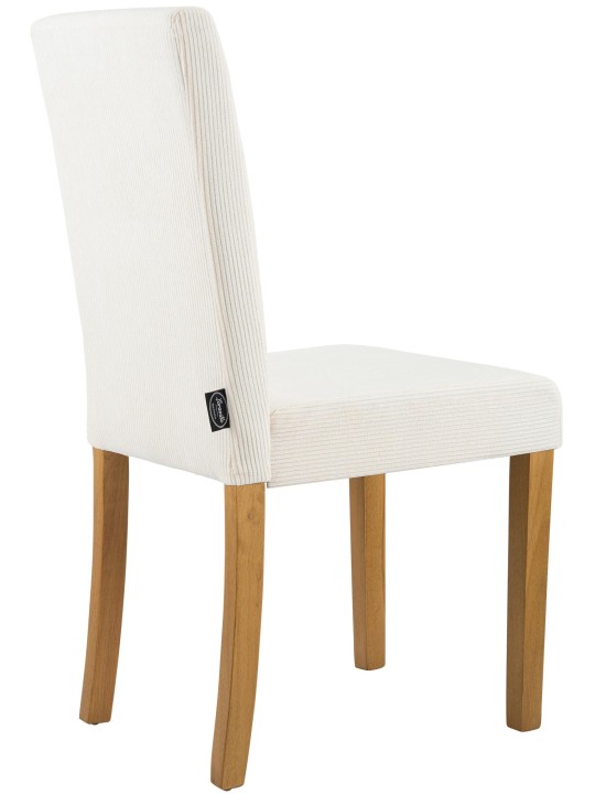 Juego de 2 sillas de comedor Ina Cord luz antigua, crema Juego de 2 sillas de comedor Ina Cord luz antigua, crema