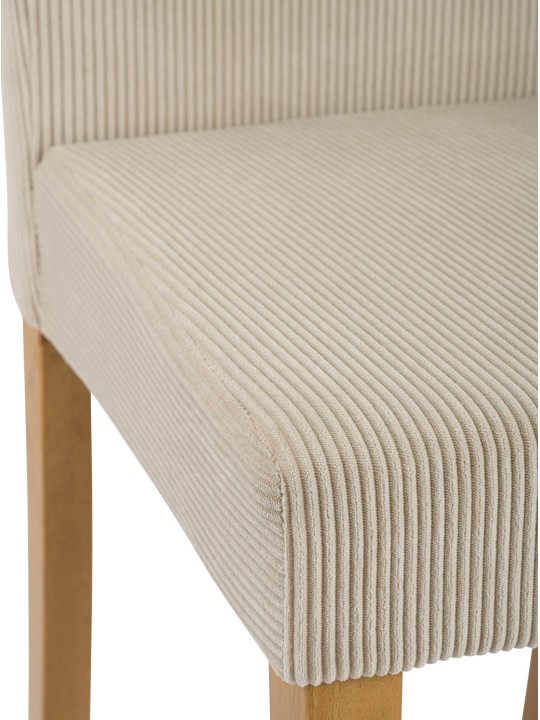 Juego de 2 sillas de comedor Ina Cord luz antigua, marrón claro Juego de 2 sillas de comedor Ina Cord luz antigua, marrón claro