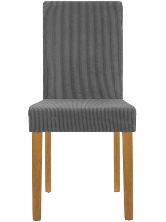 Juego de 2 sillas de comedor Ina Cord luz antigua, gris Juego de 2 sillas de comedor Ina Cord luz antigua, gris