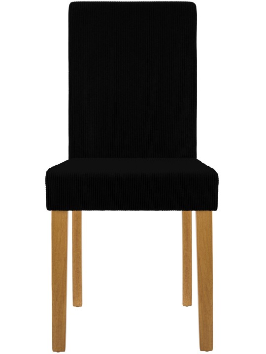 Juego de 2 sillas de comedor Ina Cord luz antigua, negro Juego de 2 sillas de comedor Ina Cord luz antigua, negro