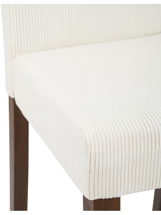 Juego de 2 sillas de comedor Ina Cordón antiguo oscuro, crema Juego de 2 sillas de comedor Ina Cordón antiguo oscuro, crema