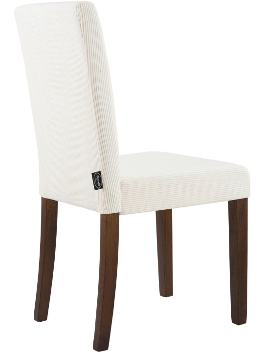 Juego de 2 sillas de comedor Ina Cordón antiguo oscuro, crema Juego de 2 sillas de comedor Ina Cordón antiguo oscuro, crema