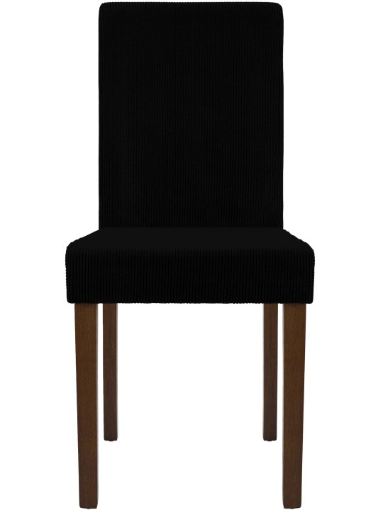 Juego de 2 sillas de comedor Ina Cordón antiguo oscuro, negro Juego de 2 sillas de comedor Ina Cordón antiguo oscuro, negro