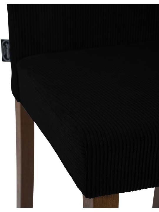 Juego de 2 sillas de comedor Ina Cordón antiguo oscuro, negro Juego de 2 sillas de comedor Ina Cordón antiguo oscuro, negro