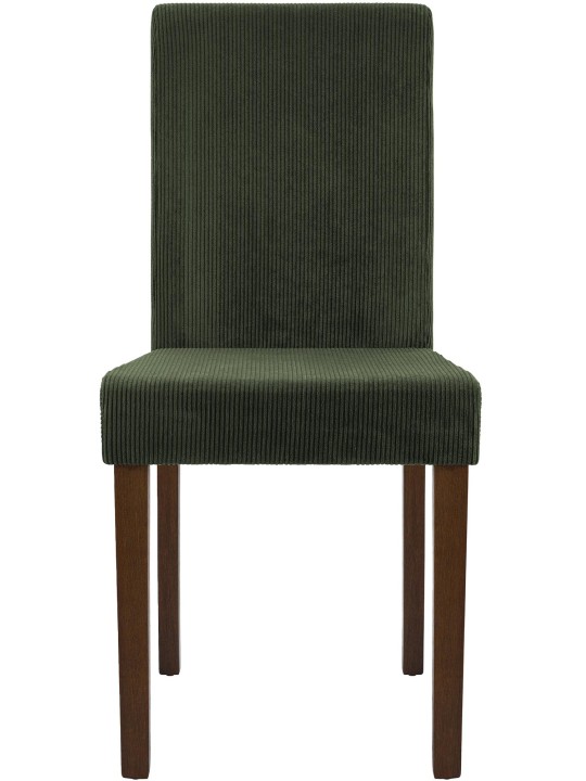 Juego de 2 sillas de comedor Ina Cordón antiguo oscuro, verde Juego de 2 sillas de comedor Ina Cordón antiguo oscuro, verde