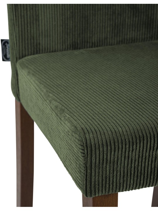 Juego de 2 sillas de comedor Ina Cordón antiguo oscuro, verde Juego de 2 sillas de comedor Ina Cordón antiguo oscuro, verde