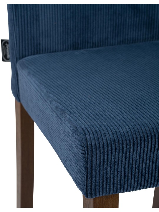 Juego de 2 sillas de comedor Ina Cordón antiguo oscuro, azul Juego de 2 sillas de comedor Ina Cordón antiguo oscuro, azul