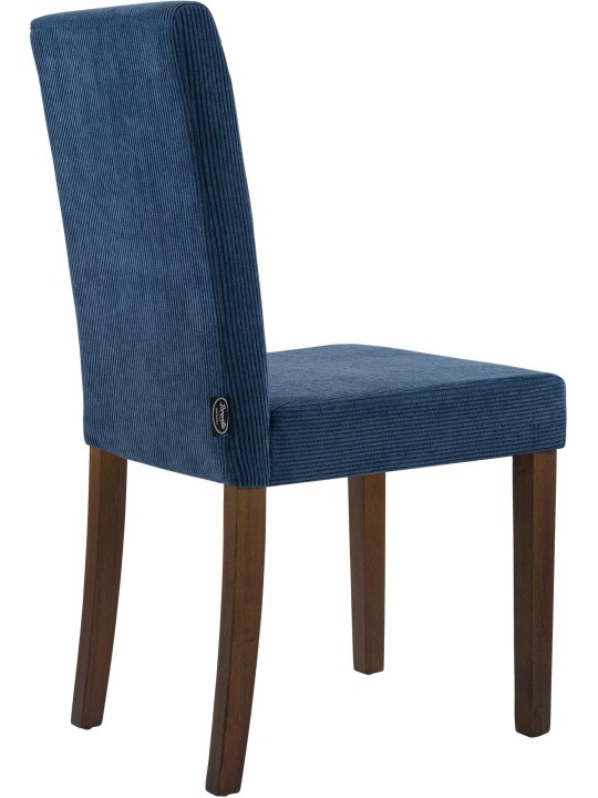 Juego de 2 sillas de comedor Ina Cordón antiguo oscuro, azul Juego de 2 sillas de comedor Ina Cordón antiguo oscuro, azul