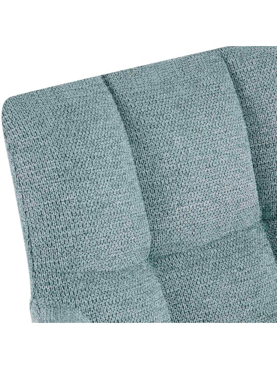 Juego de 2 sillas de comedor tela Jonah, turquesa