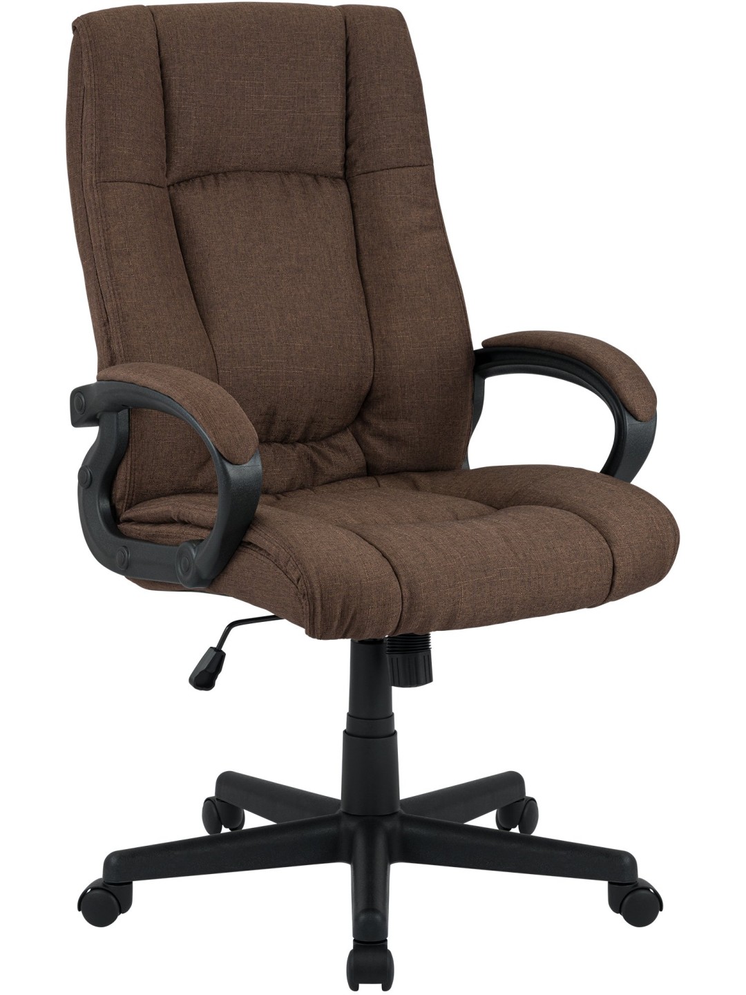 Silla de oficina XL Sparta tela, marrón