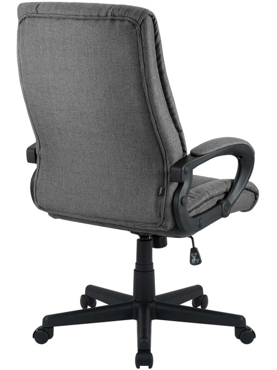 Silla de oficina XL Sparta tela, gris oscuro