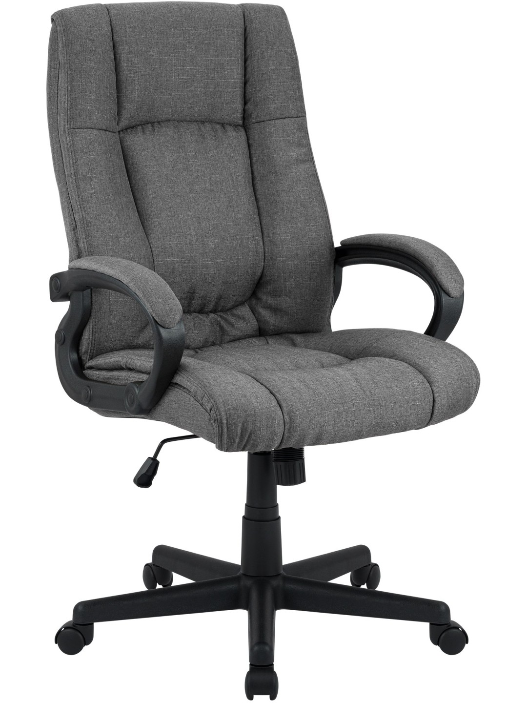 Silla de oficina XL Sparta tela, gris oscuro