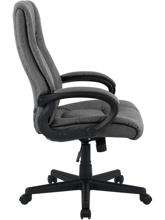 Silla de oficina XL Sparta tela, gris oscuro