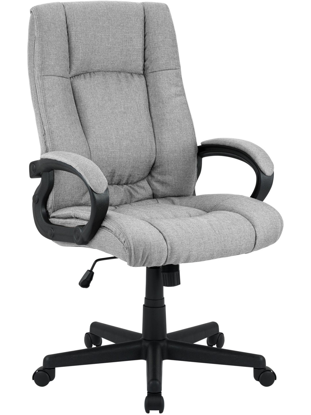 Silla de oficina XL Sparta tela, gris