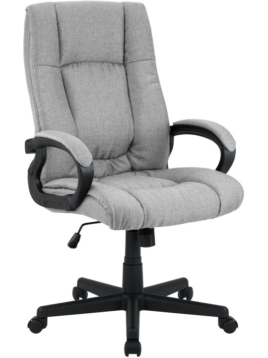 Silla de oficina XL Sparta tela, gris