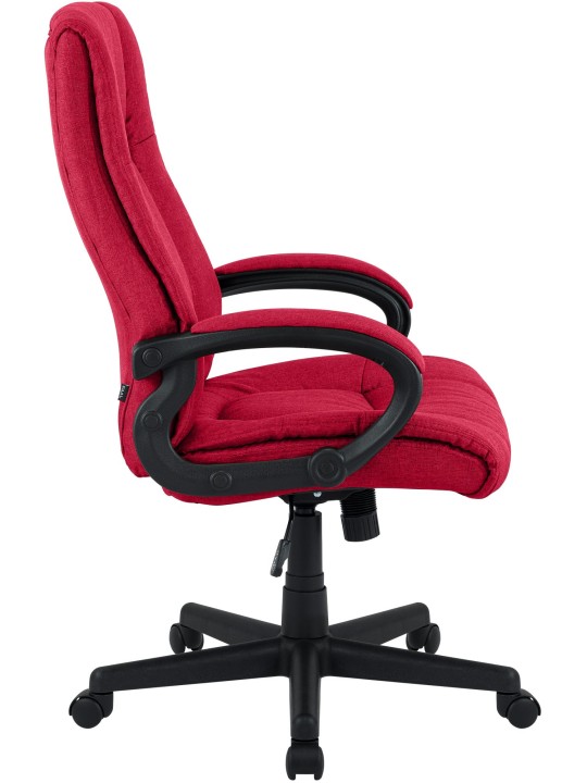 Silla de oficina XL Sparta tela, rojo
