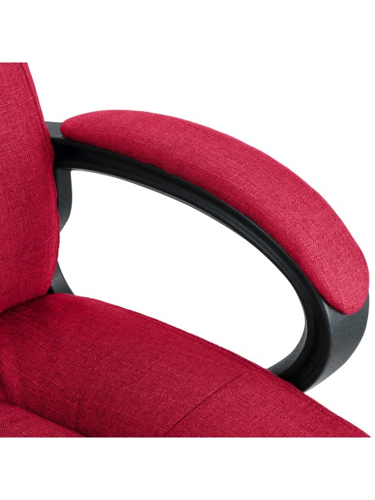Silla de oficina XL Sparta tela, rojo