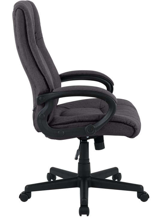 Silla de oficina XL Sparta tela, negro
