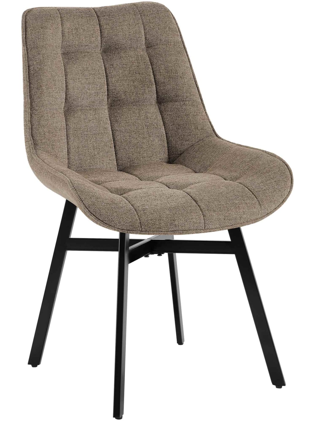 Silla Colby tela, taupe