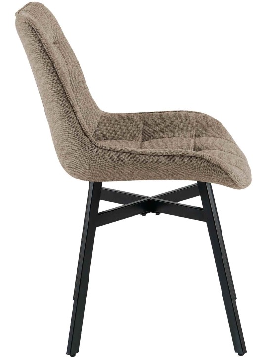 Silla Colby tela, taupe