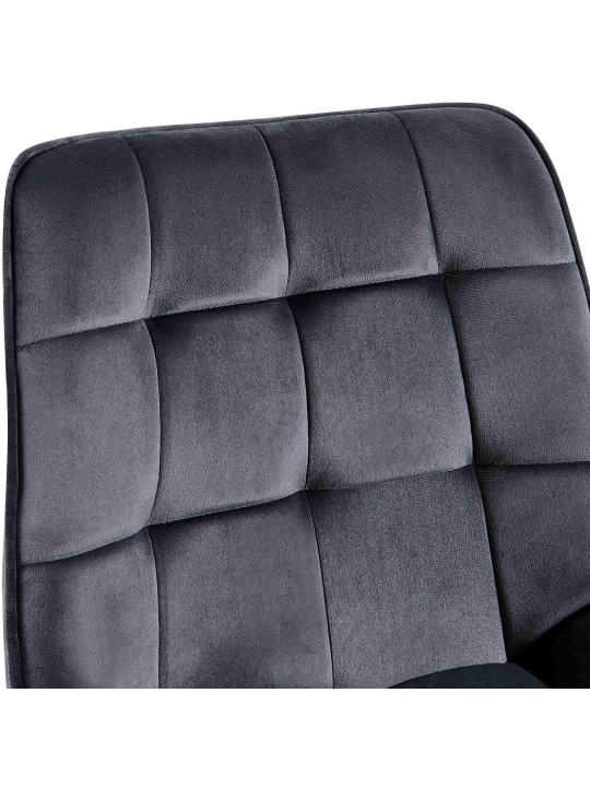 Silla Colby Terciopelo, gris oscuro