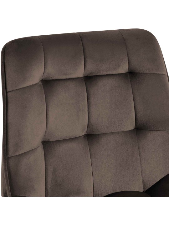 Silla Colby Terciopelo, marrón