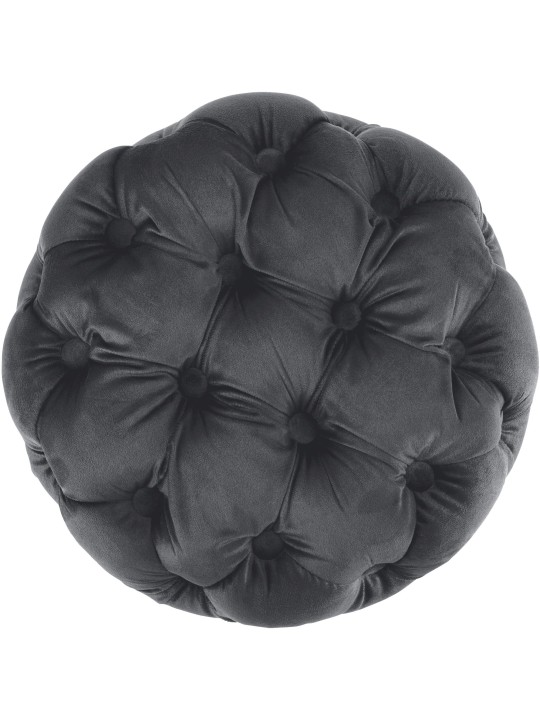 Taburete Drancy Terciopelo M, gris oscuro Taburete Drancy Terciopelo M, gris oscuro