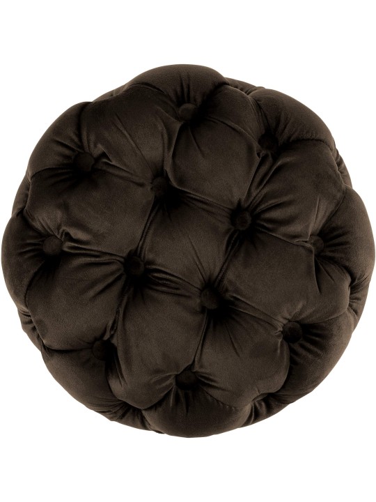 Taburete Drancy Terciopelo M, marrón oscuro Taburete Drancy Terciopelo M, marrón oscuro