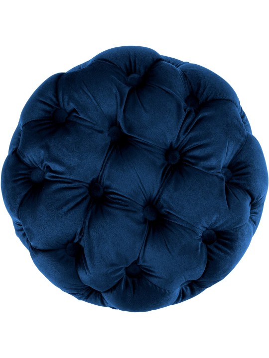 Taburete Drancy Terciopelo M, azul