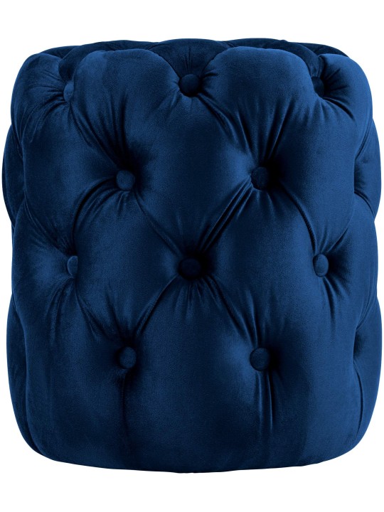 Taburete Drancy Terciopelo M, azul