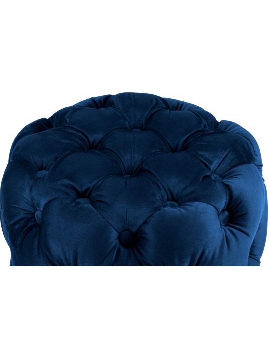 Taburete Drancy Terciopelo M, azul
