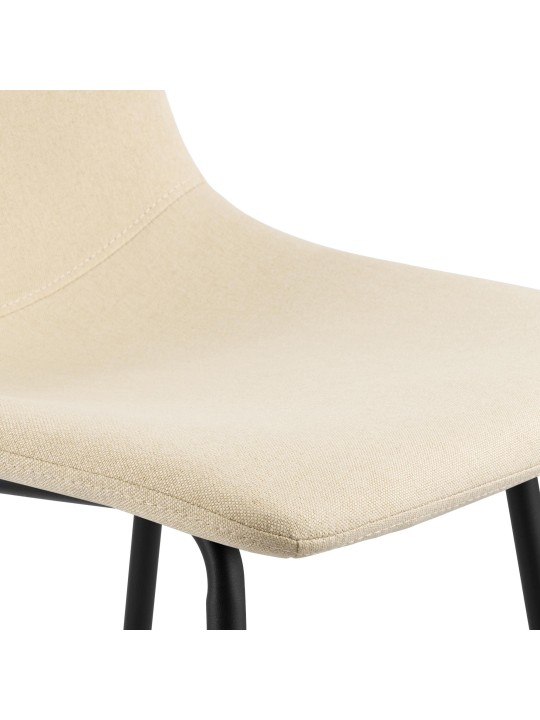 Taburete de bar Altona tela, crema
