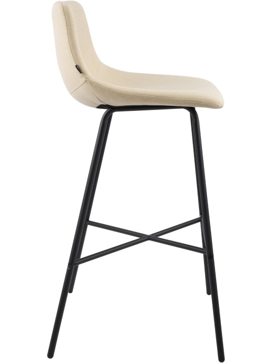 Taburete de bar Altona tela, crema