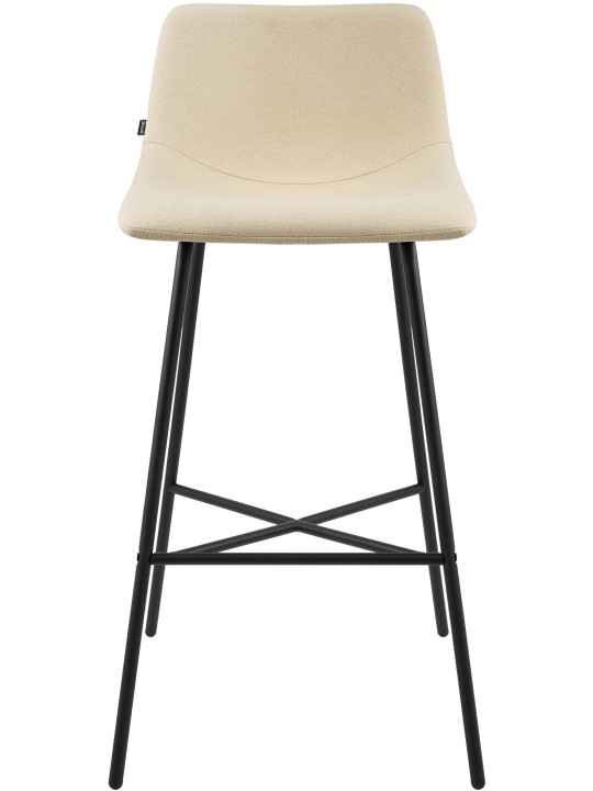 Taburete de bar Altona tela, crema